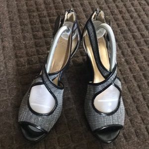 Cris Cross wedges sandals